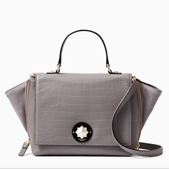 🎉HP✨FLASH SALE!!!✨Kate Spade NWT Leather Croc & Suede Bag - Picture 6 of 13